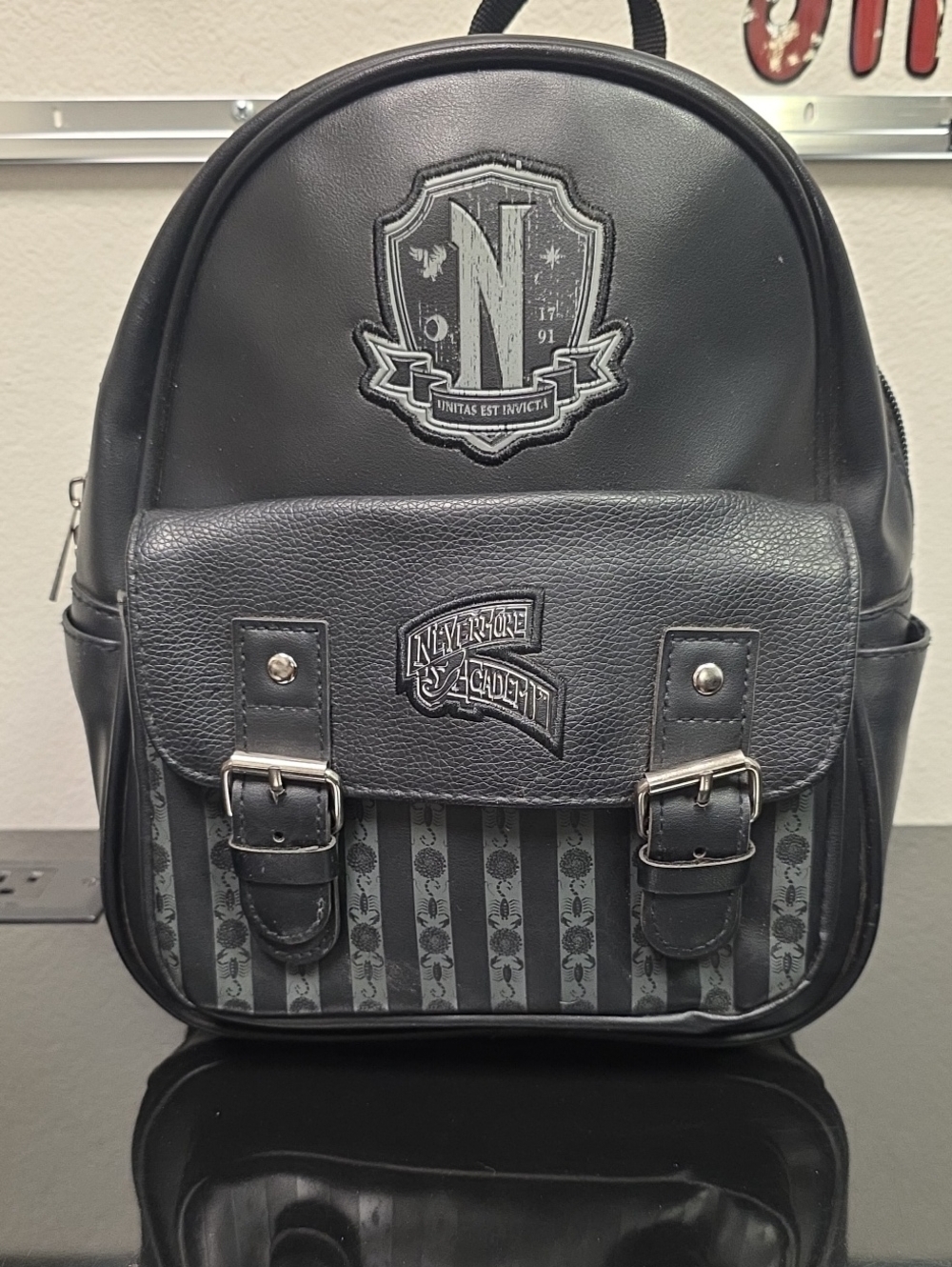 Wednesday Nevermore Academy Black Mini Backpack Addams Family